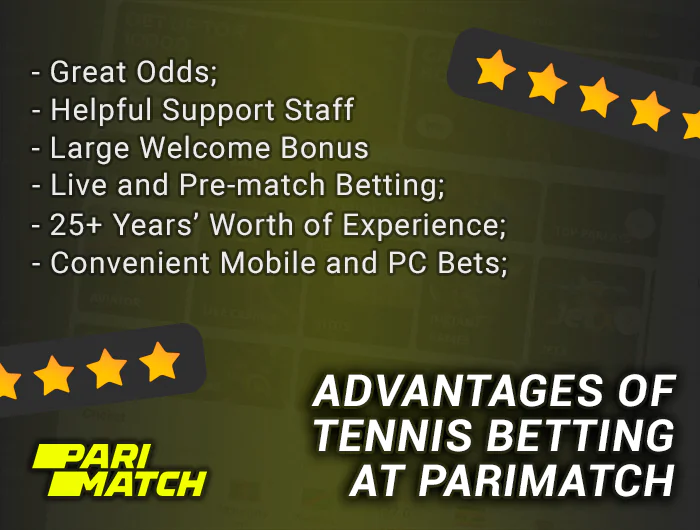 Advantages of tennis betting at Parimatch India