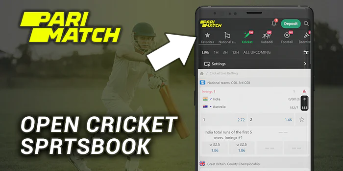 Open Cricket Sportsbook at Parimatch