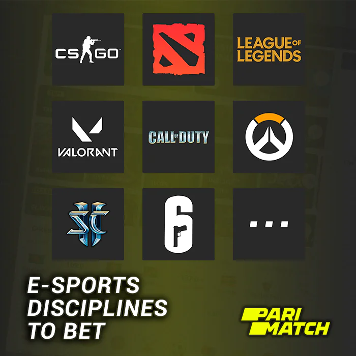 Esports Disciplines to Bet at Parimatch