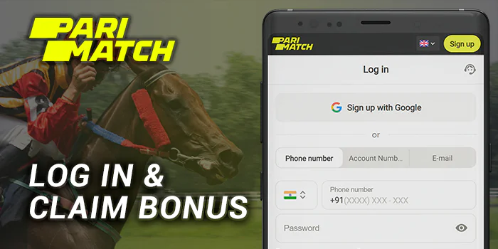 Log in at Parimatch to claim a bonus