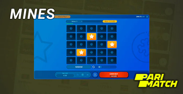 Mines - Instant Games at Parimatch India Casino