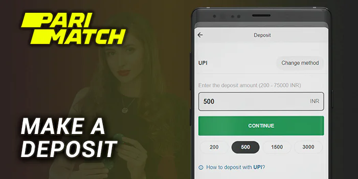 Make a Deposit if you need to start playing at Parimatch Casino