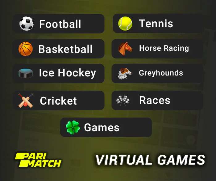 Parimatch Virtual Games