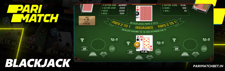 Blackjack games at Parimatch