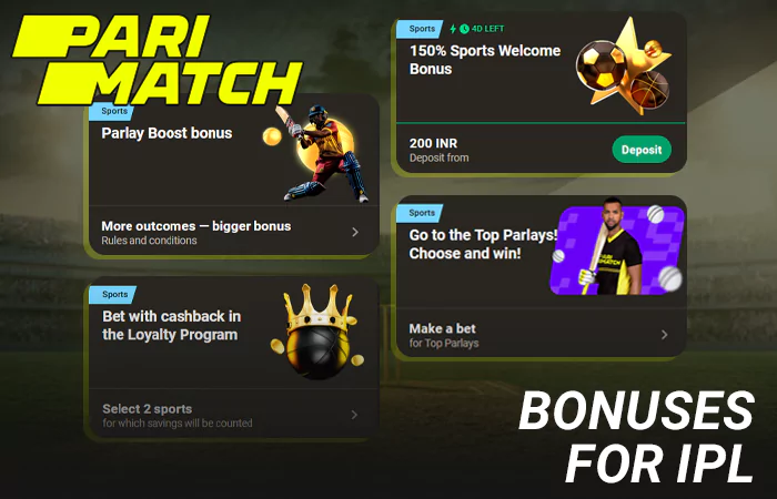 Parimatch Bonuses for IPL