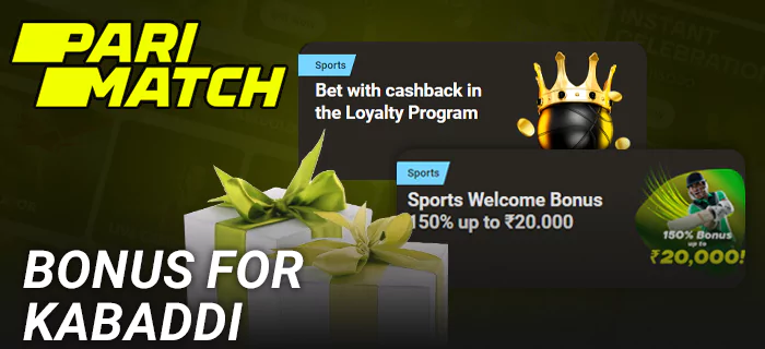 Parimatch bonuses for Kabaddi in India