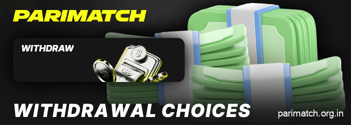 Withdrawing money from Parimatch India online casino
