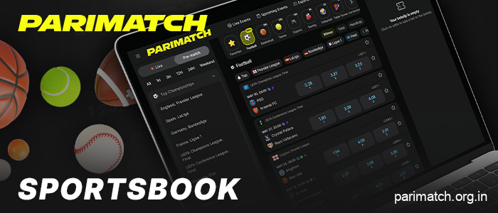 Sports Betting Section at Parimatch India