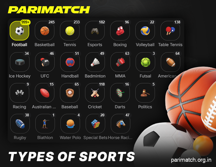 Sports to bet on at Parimatch India